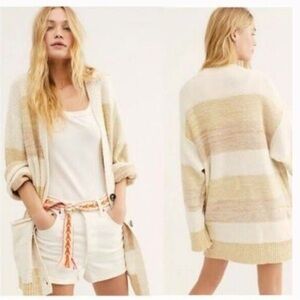 Free People Southport Beach Slouchy Cardigan M